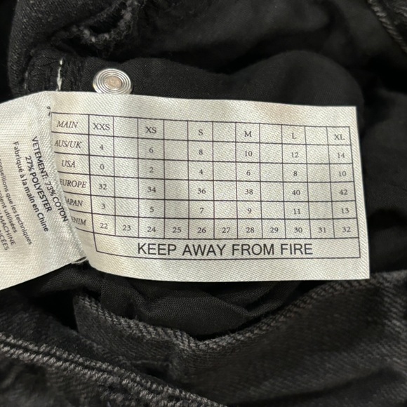 Free People Jeans Awesome Baggies Volcanic Mid Waist OneTeaspoon Women’s Size 26 - Picture 9 of 16